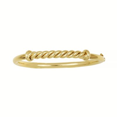 14KT Yellow Bangle Twist Bar