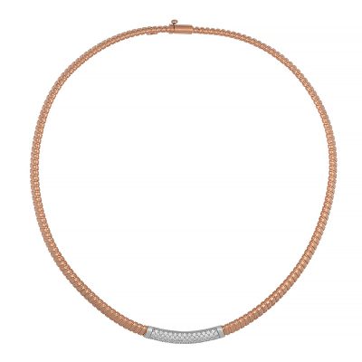 18KT Pink Necklace 18.6mm