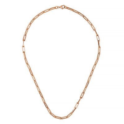 14KT Pink Flat Paperclip Link 4mm
