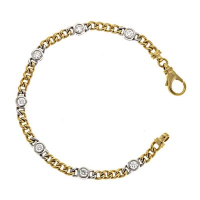 18KT Yellow Flat Link