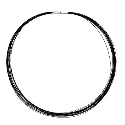 Stainless Steel 25 Cables Black